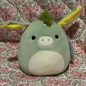 Juniper Squishmallow - 5” Green Donkey Squishmallow Easter Plush